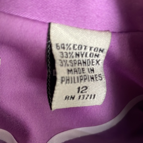 Amanda Smith Stretch Purple Skirt Set Size 12 NWT - Picture 5 of 16